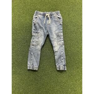 Toddler Boys' Cat & Jack Pull-On Denim Cargo Jogger Pants Size 3T